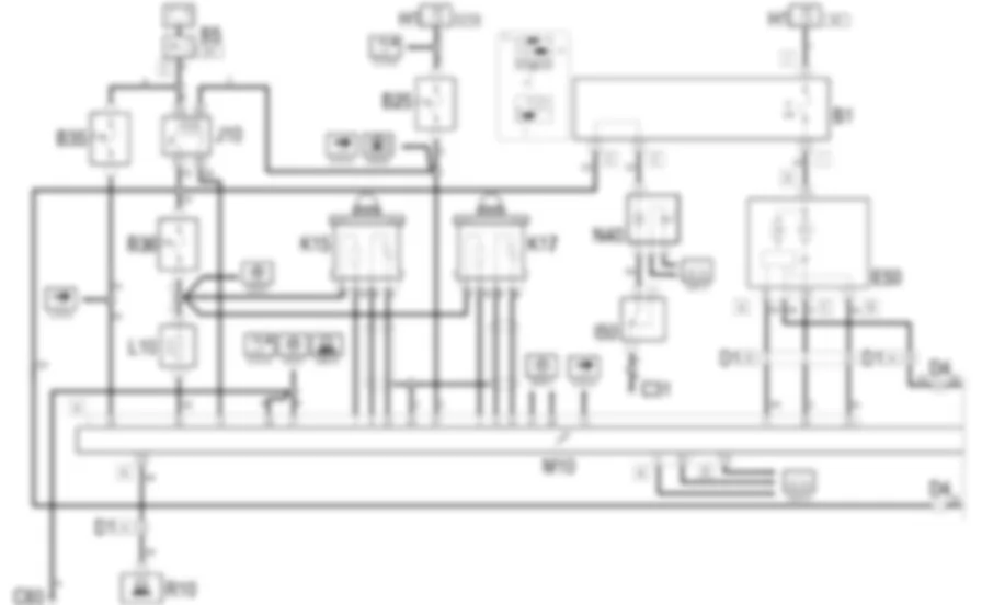 GESTIONE ELETTRONICA               MOTORI BENZINA - Schema elettrico Fiat MULTIPLA 1.6 16v  da 04/02 a 08/03