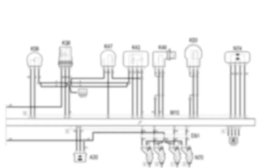 GESTIONE ELETTRONICA               MOTORI BENZINA - Schema elettrico Fiat MULTIPLA 1.6 16v  da 04/02 a 08/03
