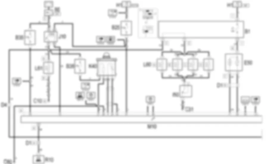 GESTIONE ELETTRONICA MOTORI BENZINA - Schema elettrico Fiat MULTIPLA 1.6 16v da 04/02 a 08/03 GESTIONE ELETTRONICA MOTORI BENZINA - Schema elettrico Fiat MULTIPLA 1.6 16v da 04/02 a 08/03