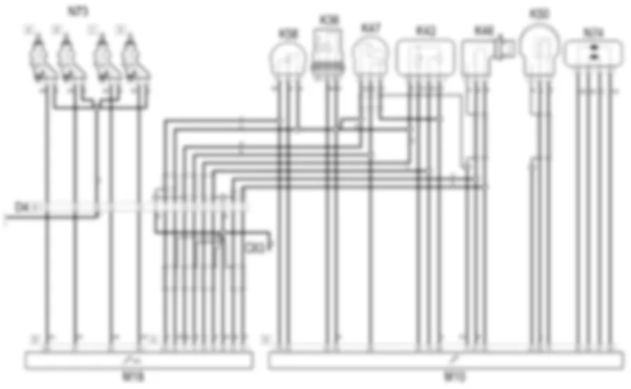 GESTIONE ELETTRONICA MOTORI BENZINA - Schema elettrico Fiat MULTIPLA 1.6 16v da 04/02 a 08/03 GESTIONE ELETTRONICA MOTORI BENZINA - Schema elettrico Fiat MULTIPLA 1.6 16v da 04/02 a 08/03