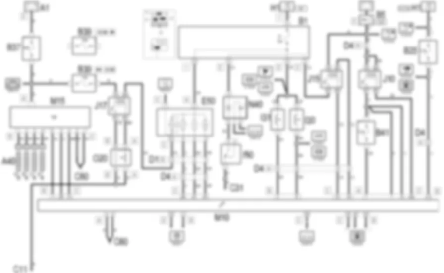 GESTIONE ELETTRONICA MOTORI DIESEL - Schema elettrico Fiat MULTIPLA 1.9 JTD 8V da 06/99 a 03/02 GESTIONE ELETTRONICA MOTORI DIESEL - Schema elettrico Fiat MULTIPLA 1.9 JTD 8V da 06/99 a 03/02