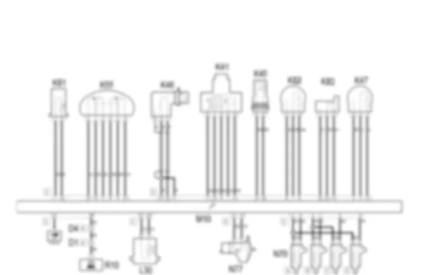 GESTIONE ELETTRONICA MOTORI DIESEL - Schema elettrico Fiat MULTIPLA 1.9 JTD 8V da 06/99 a 03/02 GESTIONE ELETTRONICA MOTORI DIESEL - Schema elettrico Fiat MULTIPLA 1.9 JTD 8V da 06/99 a 03/02