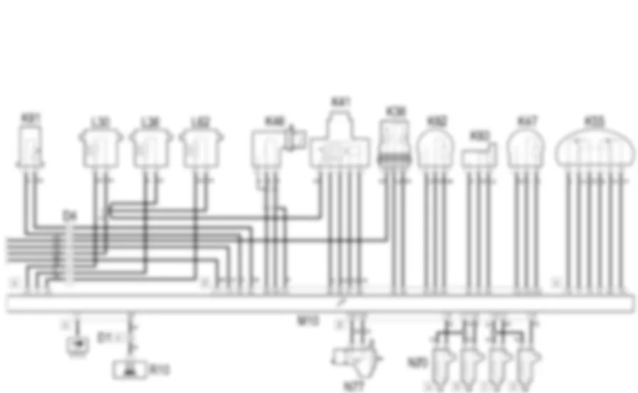 GESTIONE ELETTRONICA               MOTORI DIESEL - Schema elettrico Fiat MULTIPLA 1.9 JTD 8V  da 06/99 a 03/02