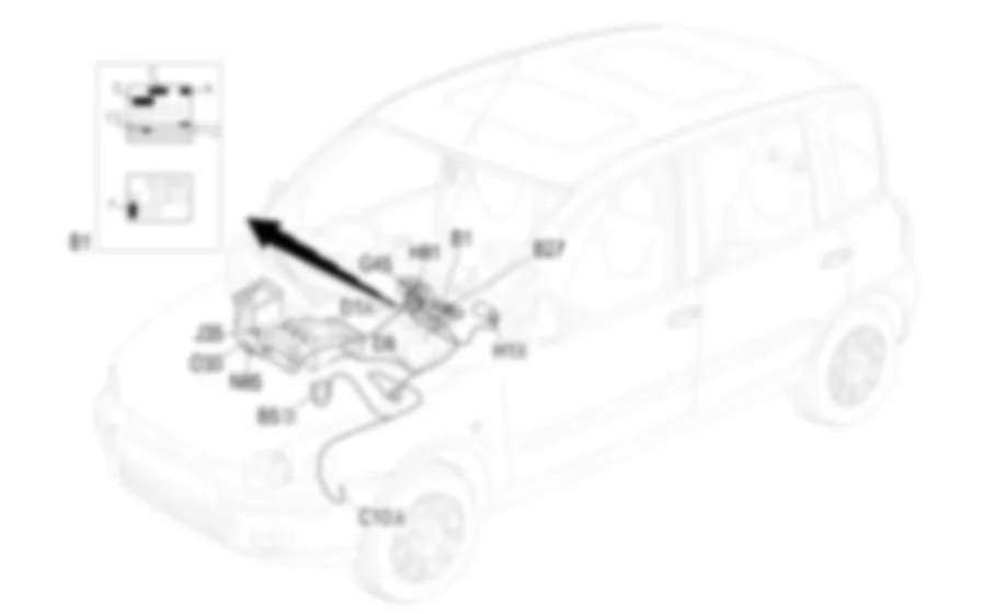 RISCALDATORE - Localizzazione componenti Fiat MULTIPLA 1.9 JTD 8V da 04/02 a 08/03 RISCALDATORE - Localizzazione componenti Fiat MULTIPLA 1.9 JTD 8V da 04/02 a 08/03