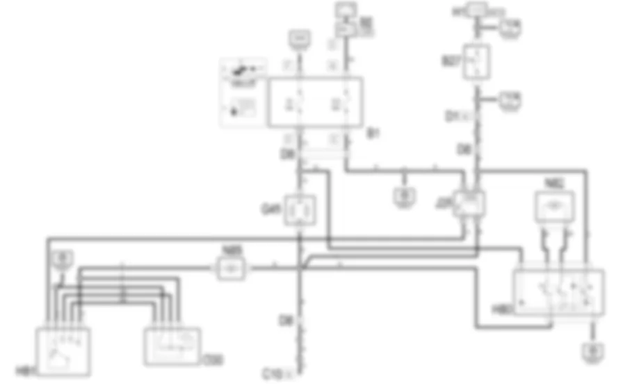 CONDIZIONATORE - Schema elettrico Fiat MULTIPLA 1.9 JTD 8V da 06/99 a 03/02 CONDIZIONATORE - Schema elettrico Fiat MULTIPLA 1.9 JTD 8V da 06/99 a 03/02