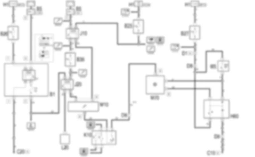 WLACZENIE                TURBOSPREZARKI - Schemat elektryczny Fiat MULTIPLA 1.6 16v  fino a 05/99