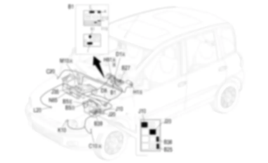 INSERIMENTO COMPRESSORE - Localizzazione componenti Fiat MULTIPLA 1.6 16v fino a 05/04 INSERIMENTO COMPRESSORE - Localizzazione componenti Fiat MULTIPLA 1.6 16v fino a 05/04