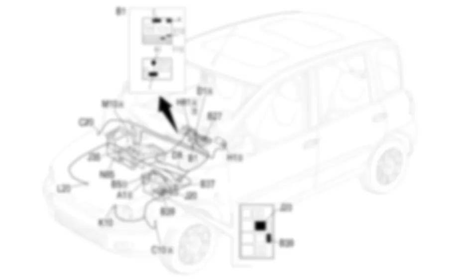 INSERIMENTO COMPRESSORE - Localizzazione componenti Fiat MULTIPLA 1.9 JTD 8V da 09/03 INSERIMENTO COMPRESSORE - Localizzazione componenti Fiat MULTIPLA 1.9 JTD 8V da 09/03