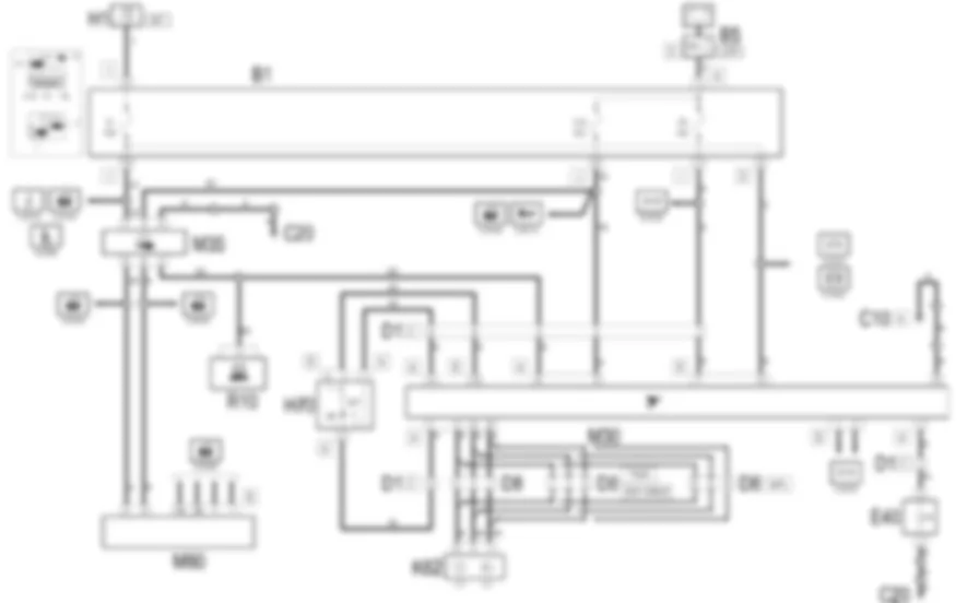 ALLARME - Schema elettrico Fiat MULTIPLA 1.9 JTD 8V da 06/99 a 03/02 ALLARME - Schema elettrico Fiat MULTIPLA 1.9 JTD 8V da 06/99 a 03/02