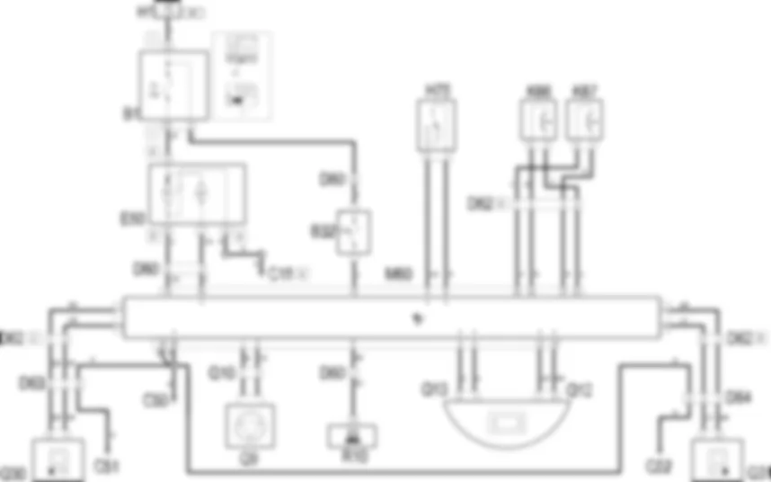 AIRBAG - Schema elettrico Fiat MULTIPLA 1.9 JTD 8V  fino a 05/04