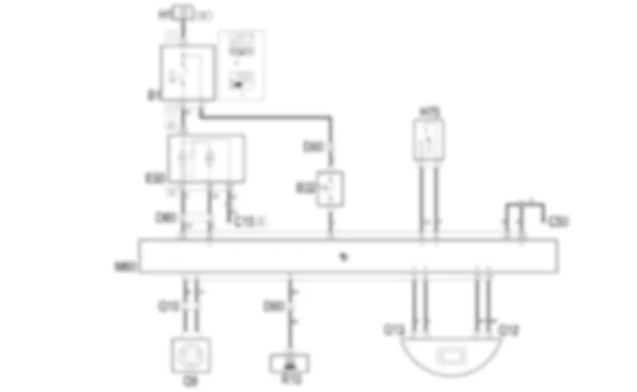 AIRBAG - Schema elettrico Fiat MULTIPLA 1.9 JTD 8V  fino a 05/04