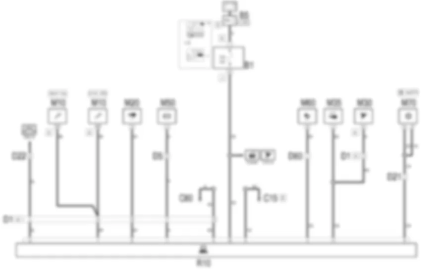 CONNETTORE MULTIPLO DI DIAGNOSI - Schema elettrico Fiat MULTIPLA 1.9 JTD 8V da 06/99 a 03/02 CONNETTORE MULTIPLO DI DIAGNOSI - Schema elettrico Fiat MULTIPLA 1.9 JTD 8V da 06/99 a 03/02