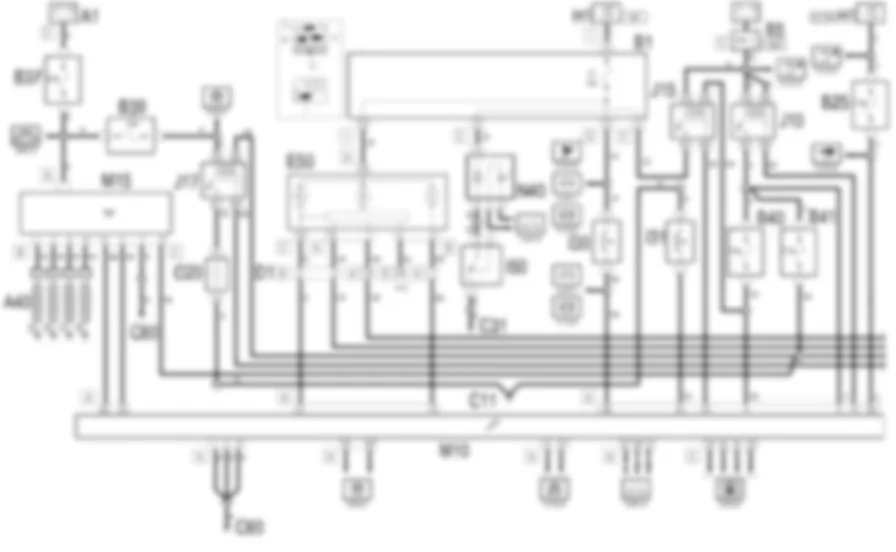 GESTIONE ELETTRONICA               MOTORI DIESEL - Schema elettrico Fiat MULTIPLA 1.9 JTD 8V  da 06/99 a 03/02