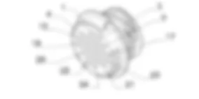 D030 - Giunzione porta ant. sinistra (PORTA ANTERIORE LATO GUIDA) Fiat MULTIPLA 1.9 JTD 8V  da 09/03