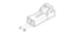 D072 - Giunzione alzasedile guidatore ( POSTERIORE ) Fiat MULTIPLA 1.9 JTD 8V  fino a 05/04