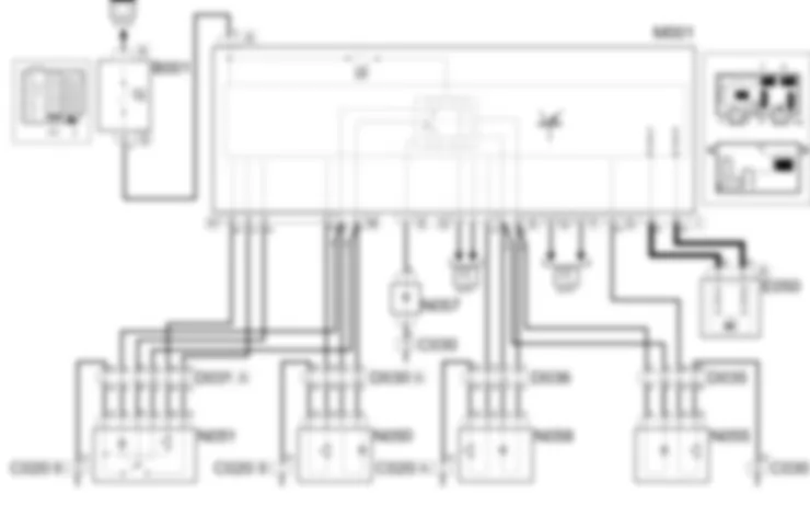 CENTRAL LOCKING - WIRING DIAGRAM Fiat PANDA 1.3 JTD 16v  