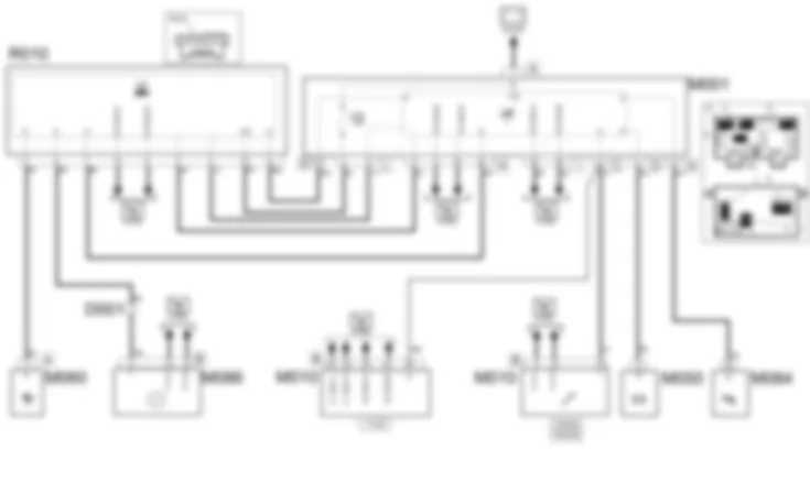 MULTIPLE DIAGNOSTIC CONNECTOR WIRING DIAGRAM Fiat PANDA 1.1  