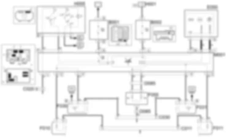 SIDE LIGHTS/NUMBER PLATE LIGHT - WIRING DIAGRAM Fiat PANDA 1.3 JTD 16v  