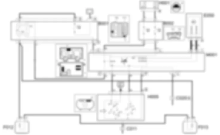 MAIN BEAM HEADLIGHTS - WIRING DIAGRAM Fiat PANDA 1.3 JTD 16v  