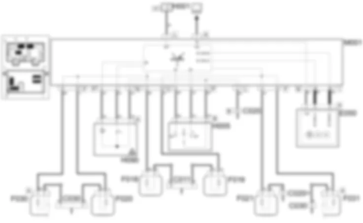 DIRECTION INDICATORS/HAZARD WARNING LIGHTS - WIRING DIAGRAM Fiat PANDA 1.3 JTD 16v  