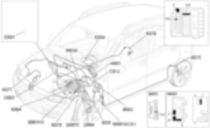 ABS - LOCALIZZAZIONE COMPONENTI Fiat PANDA 1.3 JTD 16v  