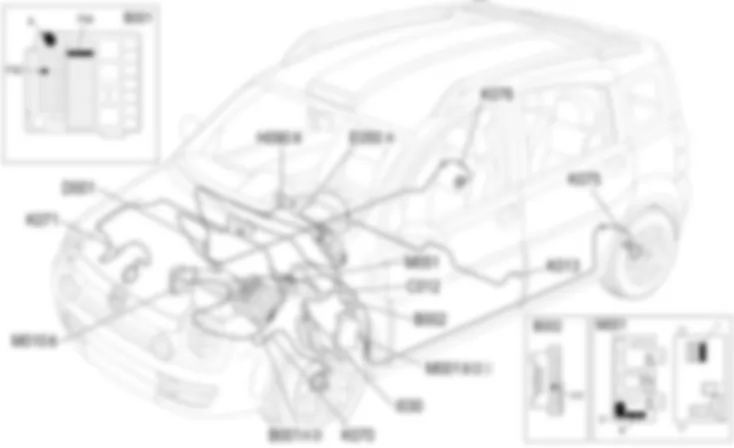 COMPONENT LOCATION Fiat PANDA 1.3 JTD 16v  