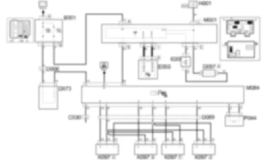 PARKING SENSOR - Wiring diagram Fiat PANDA 1.3 JTD 16v  