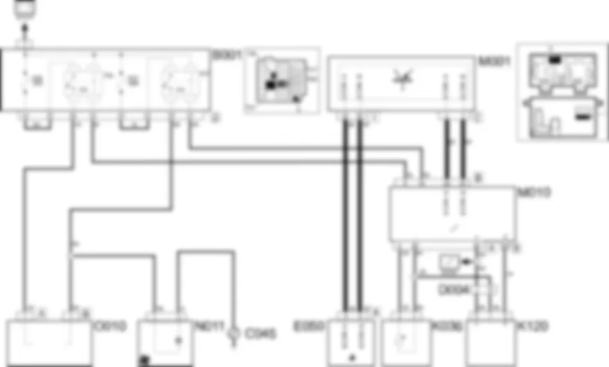 ENGINE COOLING - Wiring diagram Fiat PANDA 1.1  