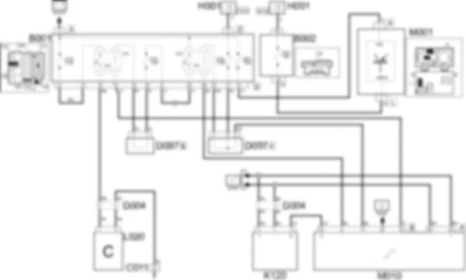 COMPRESSOR ENGAGEMENT - Wiring diagram Fiat PANDA 1.1  