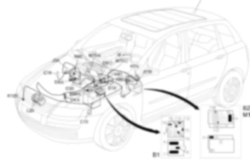 LIGACAO COMPRESSOR - LOCALIZACAO COMPONENTES Fiat STILO 1.8 16v Fino a 06/02 LIGACAO COMPRESSOR - LOCALIZACAO COMPONENTES Fiat STILO 1.8 16v Fino a 06/02