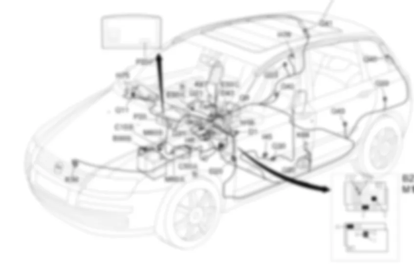 AIRBAG - Localizacao componentes Fiat STILO 1.4 16v da 01/04 AIRBAG - Localizacao componentes Fiat STILO 1.4 16v da 01/04