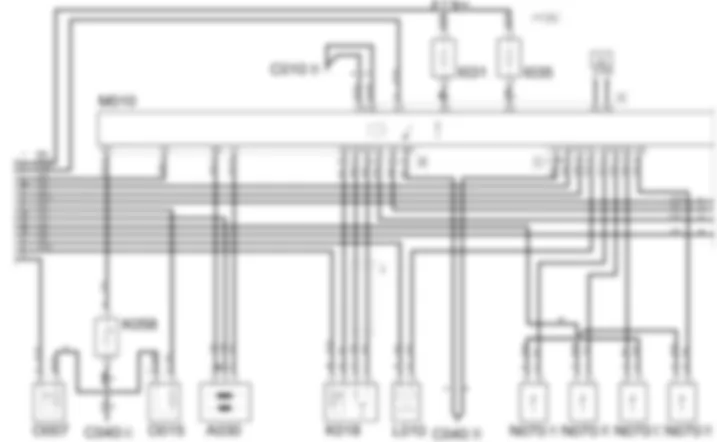 PETROL  ENGINE ELECTRONIC MANAGEMENT WIRING DIAGRAM Fiat ULYSSE 2.0 16v  fino a 04/03