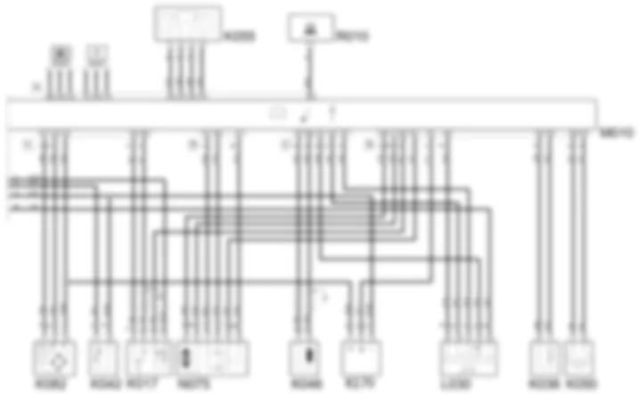 PETROL  ENGINE ELECTRONIC MANAGEMENT WIRING DIAGRAM Fiat ULYSSE 2.0 16v  fino a 04/03