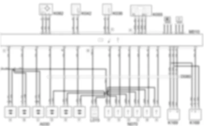 ELEKTRONISCHE STEUERUNG BENZINMOTOREN - SCHALTPLAN Fiat ULYSSE 3.0 24V V6  da 04/03