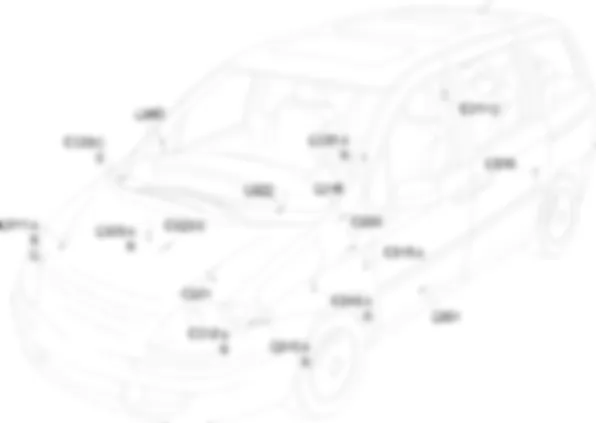MASSA-AANSLUITINGEN OPSTELLING COMPONENTEN Fiat ULYSSE 2.0 16v fino a 04/03 MASSA-AANSLUITINGEN OPSTELLING COMPONENTEN Fiat ULYSSE 2.0 16v fino a 04/03