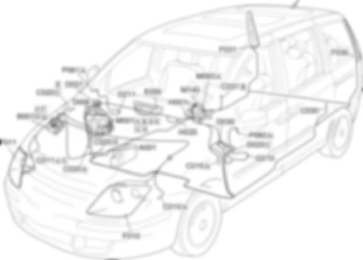 FAHRTRICHTUNGSANZEIGER / WARNBLINKANLAGE - EINBAULAGE DER BAUTEILE Fiat ULYSSE 2.2 16V JTD fino a 04/03 FAHRTRICHTUNGSANZEIGER / WARNBLINKANLAGE - EINBAULAGE DER BAUTEILE Fiat ULYSSE 2.2 16V JTD fino a 04/03