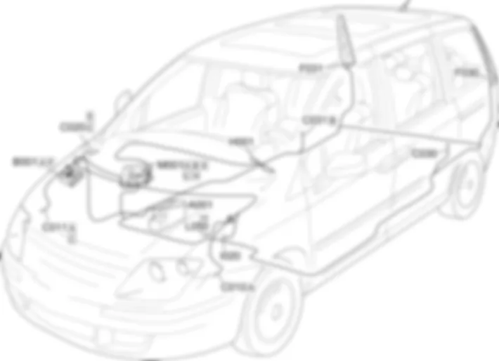 RUCKFAHRSCHEINWERFER - EINBAULAGE DER BAUTEILE Fiat ULYSSE 2.0 16V JTD fino a 04/03 RUCKFAHRSCHEINWERFER - EINBAULAGE DER BAUTEILE Fiat ULYSSE 2.0 16V JTD fino a 04/03