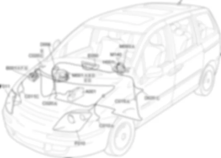 NEBELSCHEINWERFER - EINBAULAGE DER BAUTEILE Fiat ULYSSE 2.0 16V JTD fino a 04/03 NEBELSCHEINWERFER - EINBAULAGE DER BAUTEILE Fiat ULYSSE 2.0 16V JTD fino a 04/03