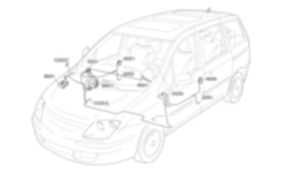 AUSSTEIGELEUCHTEN - EINBAULAGE DER BAUTEILE Fiat ULYSSE 2.0 16V JTD fino a 04/03 AUSSTEIGELEUCHTEN - EINBAULAGE DER BAUTEILE Fiat ULYSSE 2.0 16V JTD fino a 04/03