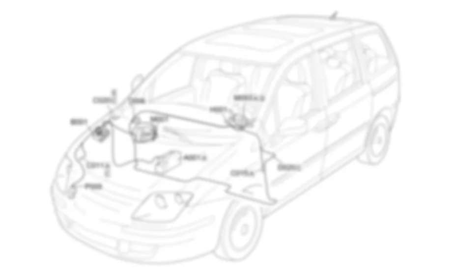 SIGNALHORNER - EINBAULAGE DER BAUTEILE Fiat ULYSSE 2.2 16V JTD fino a 04/03 SIGNALHORNER - EINBAULAGE DER BAUTEILE Fiat ULYSSE 2.2 16V JTD fino a 04/03