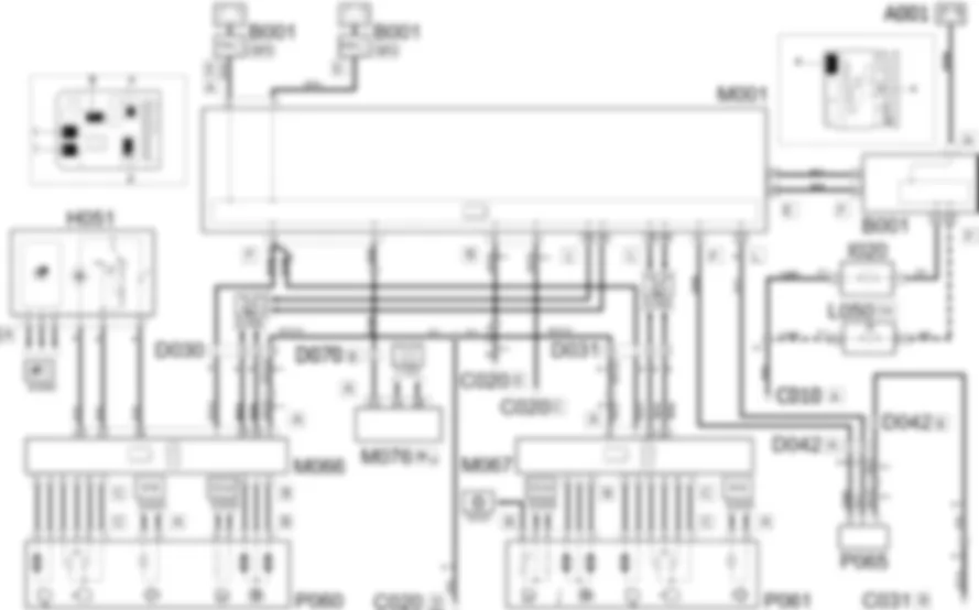 EINSTELLUNG DER AUSSENSPIEGEL - SCHALTPLAN Fiat ULYSSE 2.0 16V JTD fino a 04/03 EINSTELLUNG DER AUSSENSPIEGEL - SCHALTPLAN Fiat ULYSSE 2.0 16V JTD fino a 04/03