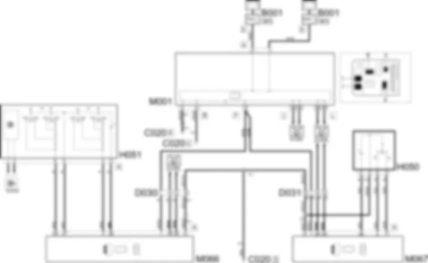 VORDERE SCHEIBENHEBER - SCHALTPLAN Fiat ULYSSE 2.0 16V JTD  fino a 04/03
