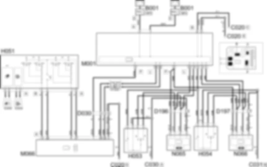 HINTERE SCHEIBENHEBER - SCHALTPLAN Fiat ULYSSE 2.0 16V JTD fino a 04/03 HINTERE SCHEIBENHEBER - SCHALTPLAN Fiat ULYSSE 2.0 16V JTD fino a 04/03