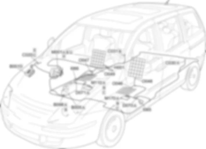BEHEIZTE SITZE - EINBAULAGE DER BAUTEILE Fiat ULYSSE 2.0 16V JTD fino a 04/03 BEHEIZTE SITZE - EINBAULAGE DER BAUTEILE Fiat ULYSSE 2.0 16V JTD fino a 04/03