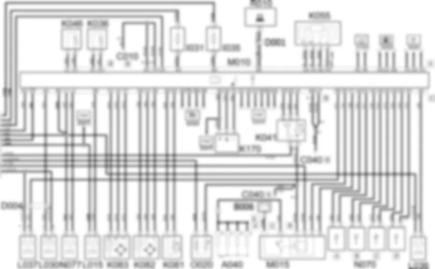 ELEKTRONISCHE STEUERUNG DIESELMOTOREN - SCHALTPLAN Fiat ULYSSE 2.2 16V JTD fino a 04/03 ELEKTRONISCHE STEUERUNG DIESELMOTOREN - SCHALTPLAN Fiat ULYSSE 2.2 16V JTD fino a 04/03