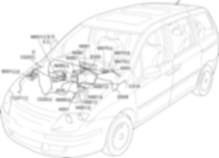 KLIMAANLAGE - EINBAULAGE DER BAUTEILE Fiat ULYSSE 2.2 16V JTD fino a 04/03 KLIMAANLAGE - EINBAULAGE DER BAUTEILE Fiat ULYSSE 2.2 16V JTD fino a 04/03