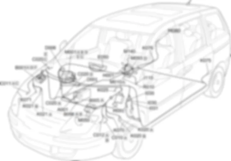 ESP - EINBAULAGE DER BAUTEILE Fiat ULYSSE 2.0 16V JTD  fino a 04/03