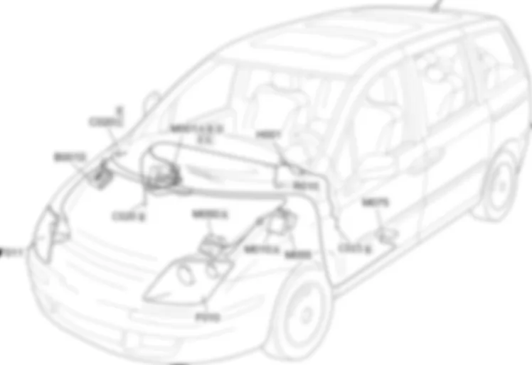 DIAGNOSEMEHRFACHSTECKER - EINBAULAGE DER BAUTEILE Fiat ULYSSE 2.0 16V JTD da 04/03 DIAGNOSEMEHRFACHSTECKER - EINBAULAGE DER BAUTEILE Fiat ULYSSE 2.0 16V JTD da 04/03