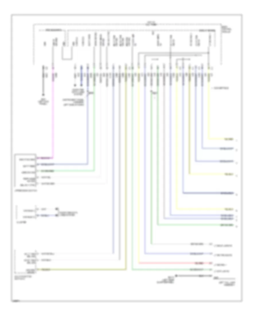 Exterior Lamps Wiring Diagram (1 of 2) for Fiat 500 Abarth 2012