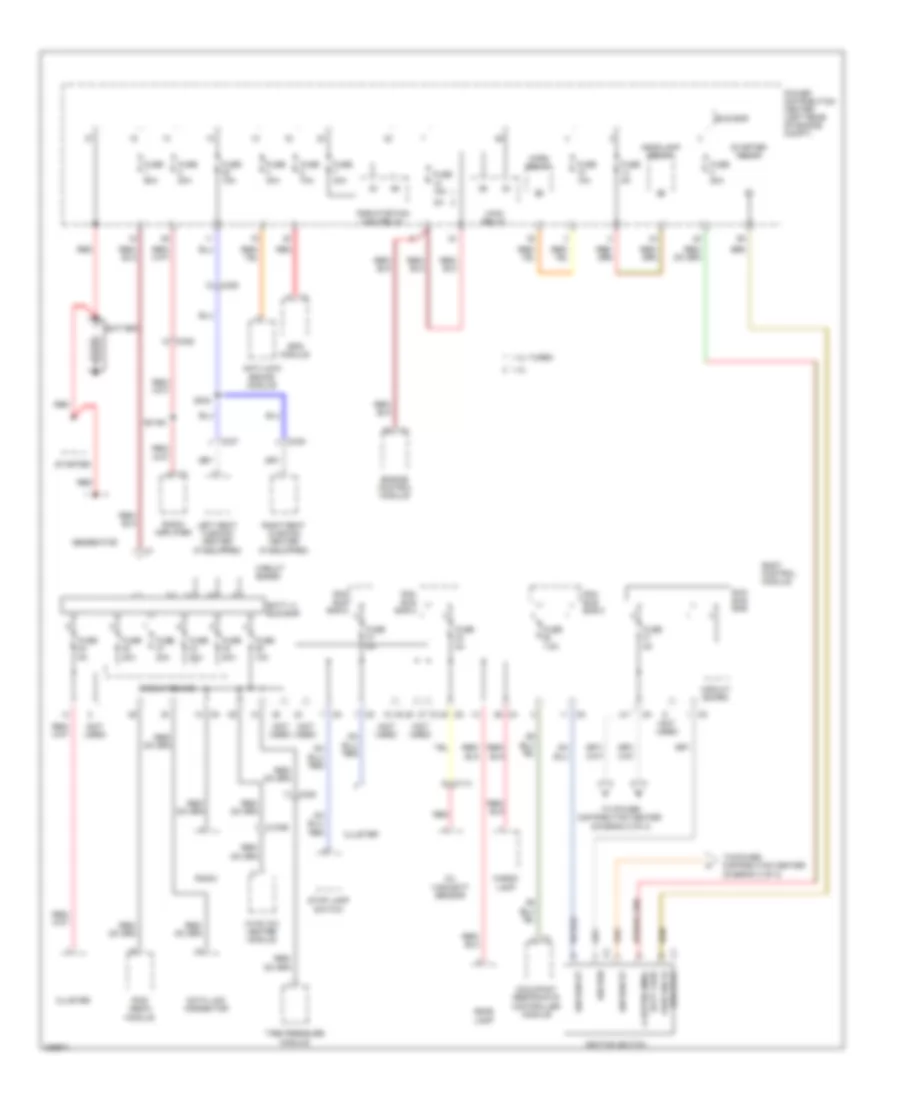 Power Distribution Wiring Diagram 1 of 2 for Fiat 500 Abarth 2012